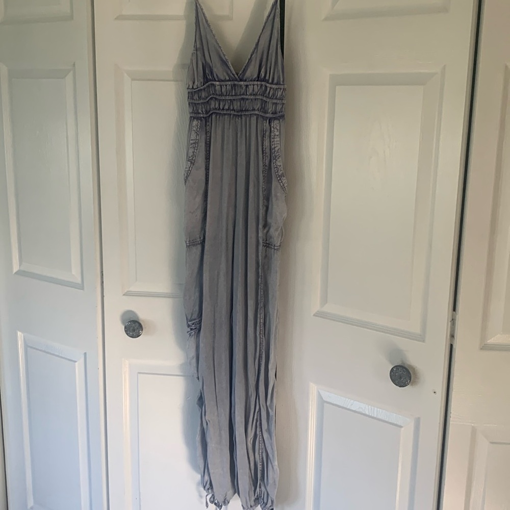 Women's Blue Jumpsuit - Picture 5 of 7